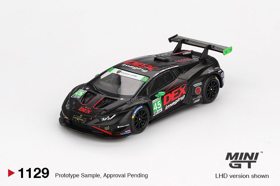 1:64 Mini GT - 2024 Lamborghini Huracan GT3 Evo 2 #45 Dex Imaging Daytona 24hrs *Blister packaging* 1:64 Mini GT - 2024 Lamborghini Huracan GT3 Evo 2 #45 Dex Imaging Daytona 24hrs *Blister packaging*