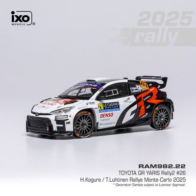 1:43 Ixo - Toyota GR Yaris Rally2, WRC, Rally Monte Carlo, 2025, #26 H. Kogure - T. Luhtinen