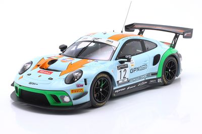 1:18 Ixo - Porsche 911 991-2 GT3 R Team GPX Racing Gulf #12  24h Spa 2020 M. Cambell - P. Pilet - M. Jaminet