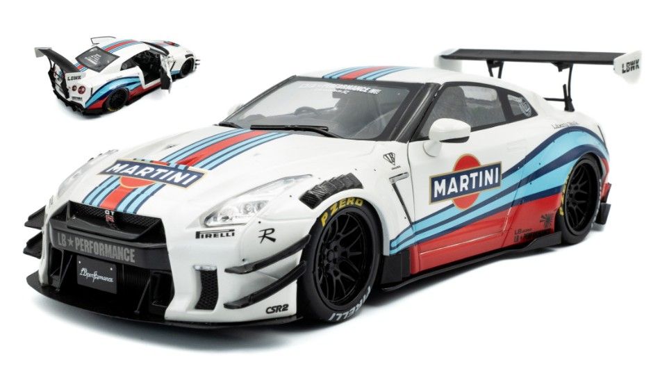 1:18 Solido - 2024 Nissan GT-R (R35) Liberty Walk Martini 1:18 Solido - 2024 Nissan GT-R (R35) Liberty Walk Martini