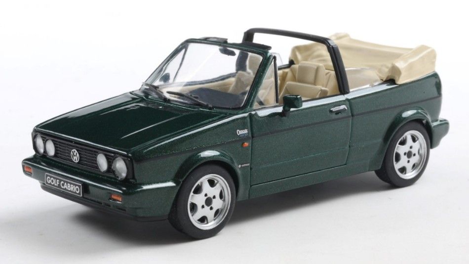 1:43 Solido - 1992 Volkswagen Golf I Cabriolet Classic Line Green