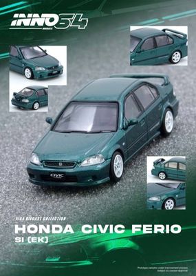 1:64 Inno64 - Honda Civic Ferio Si (EK), green
