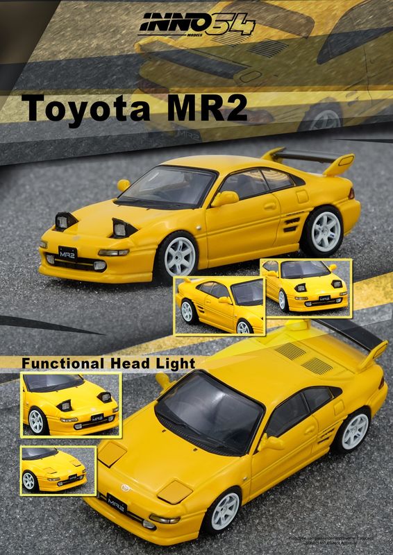 1:64 Inno64 - Toyota MR2 (SW20), yellow