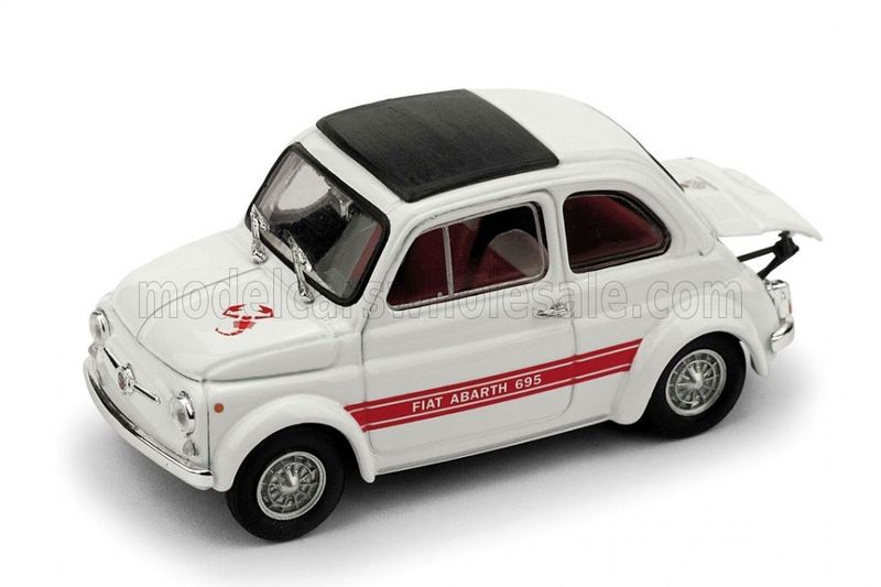 1:43 Brumm - 1968 Fiat 500 Abarth 695SS White