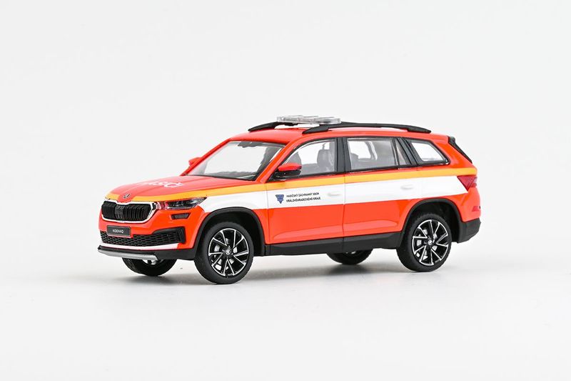 1:43 Abrex - 2021 Skoda Kodiaq FL Fire Brigade Of Hradec Kralove Region