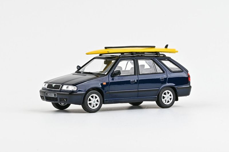 1:43 Abrex - 1998 Skoda Felicia FL Combi, Deep Sea Blue Metallic