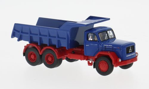 1:87 Brekina - Magirus Jupiter Kipper, blau/rot, 1960