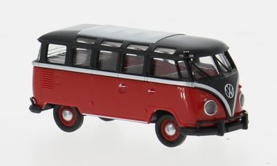 1:87 Brekina - VW T1b Samba, schwarz/rot, 1960