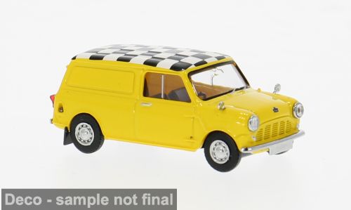 1:87 Brekina - Austin Mini Countryman, gelb, 1960, Checkered Flag