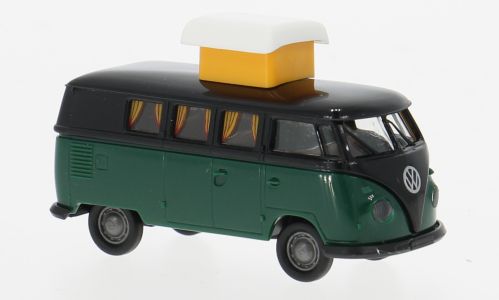 1:87 Brekina - VW T1b Camper, schwarz/dunkelgrau, 1960