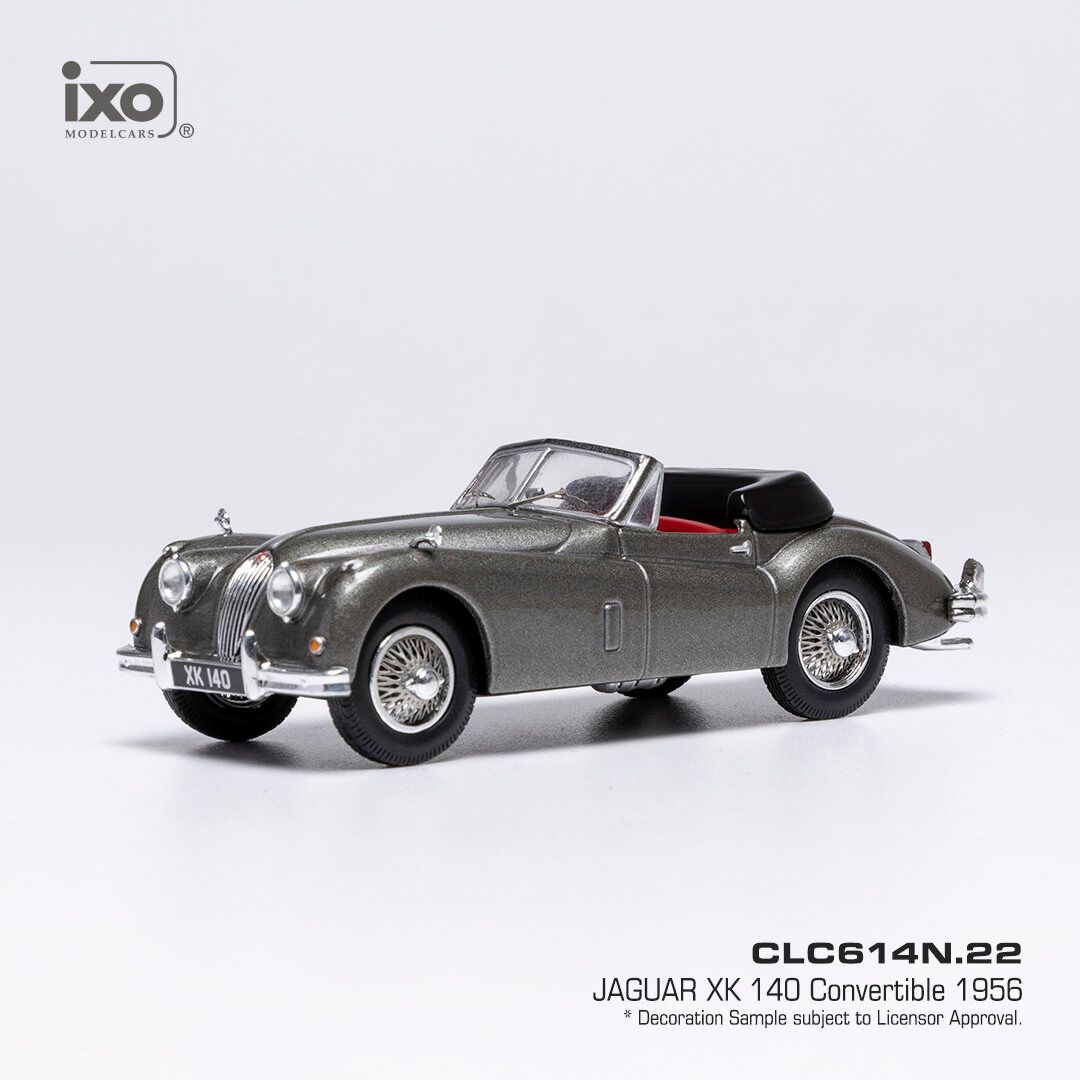 1:43 Ixo - Jaguar XK 140 Cabriolet, dunkelgrau, 1956