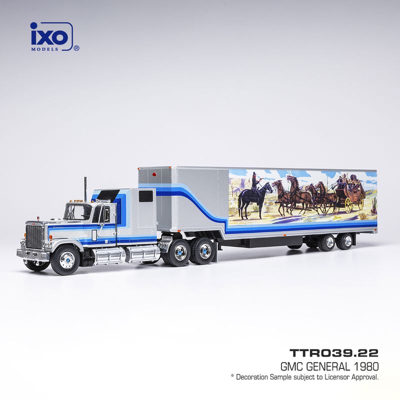 1:43 Ixo - GMC General Koffer-SZ 1980 Weiß/Dekor