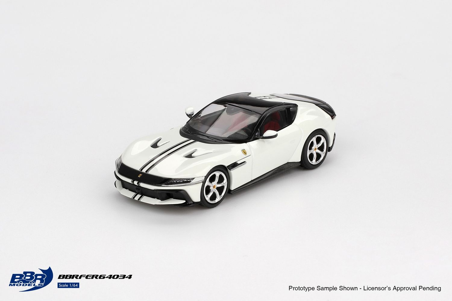 1:64 BBR - 2024 Ferrari 12 Cilindri, Bianco Avus 1:64 BBR - 2024 Ferrari 12 Cilindri, Bianco Avus