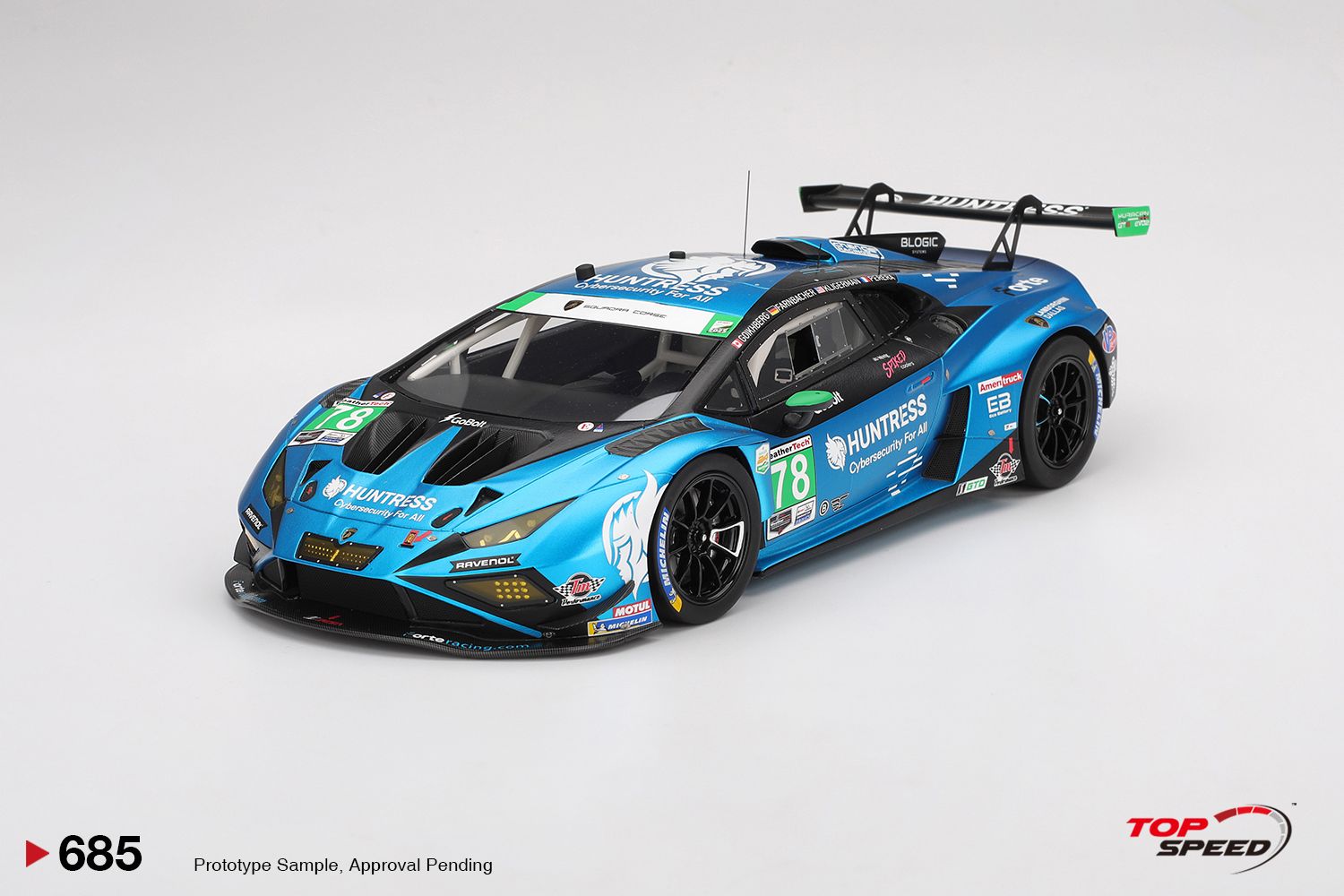 1:18 TSM - Lamborghini Huracan GT3 EVO2 5.2L V10 Team Forte Racing #78 24h Daytona 2025 M. Goikberg 1:18 TSM - Lamborghini Huracan GT3 EVO2 5.2L V10 Team Forte Racing #78 24h Daytona 2025 M. Goikberg