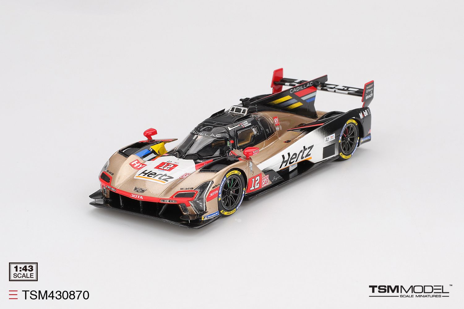 1:43 TSM - Cadillac V-Series R 5.5L V8 Team Hertz Jota #12 4th 24h Le Mans 2025 A. Lynn 1:43 TSM - Cadillac V-Series R 5.5L V8 Team Hertz Jota #12 4th 24h Le Mans 2025 A. Lynn