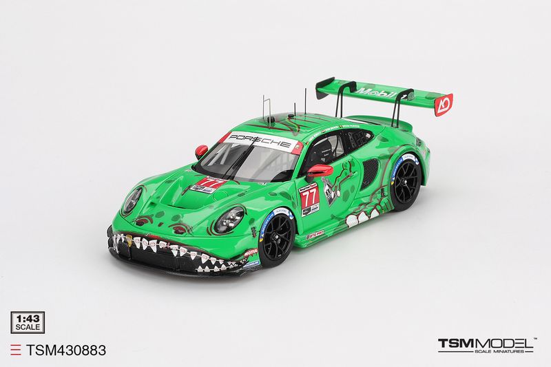 1:43 TSM - Porsche 911 992 GT3 R 4.2L Team AO Racing #77 Winner GTD Class Imsa 12h Sebring 2025 K. Bachler