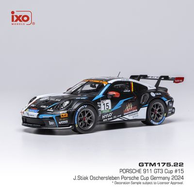 1:43 Ixo - Porsche 911 GT3 Cup (992), Porsche Cup, Oschersleben, 2024, #15 J. Stiak