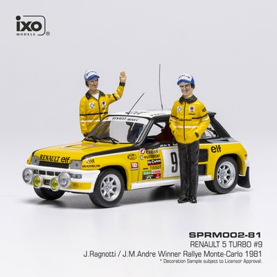 1:43 Ixo - Renault 5 Turbo, Rally Monte Carlo, 1981, #9 J. Ragnotti - J.M. Andre 1:43 Ixo - Renault 5 Turbo, Rally Monte Carlo, 1981, #9 J. Ragnotti - J.M. Andre