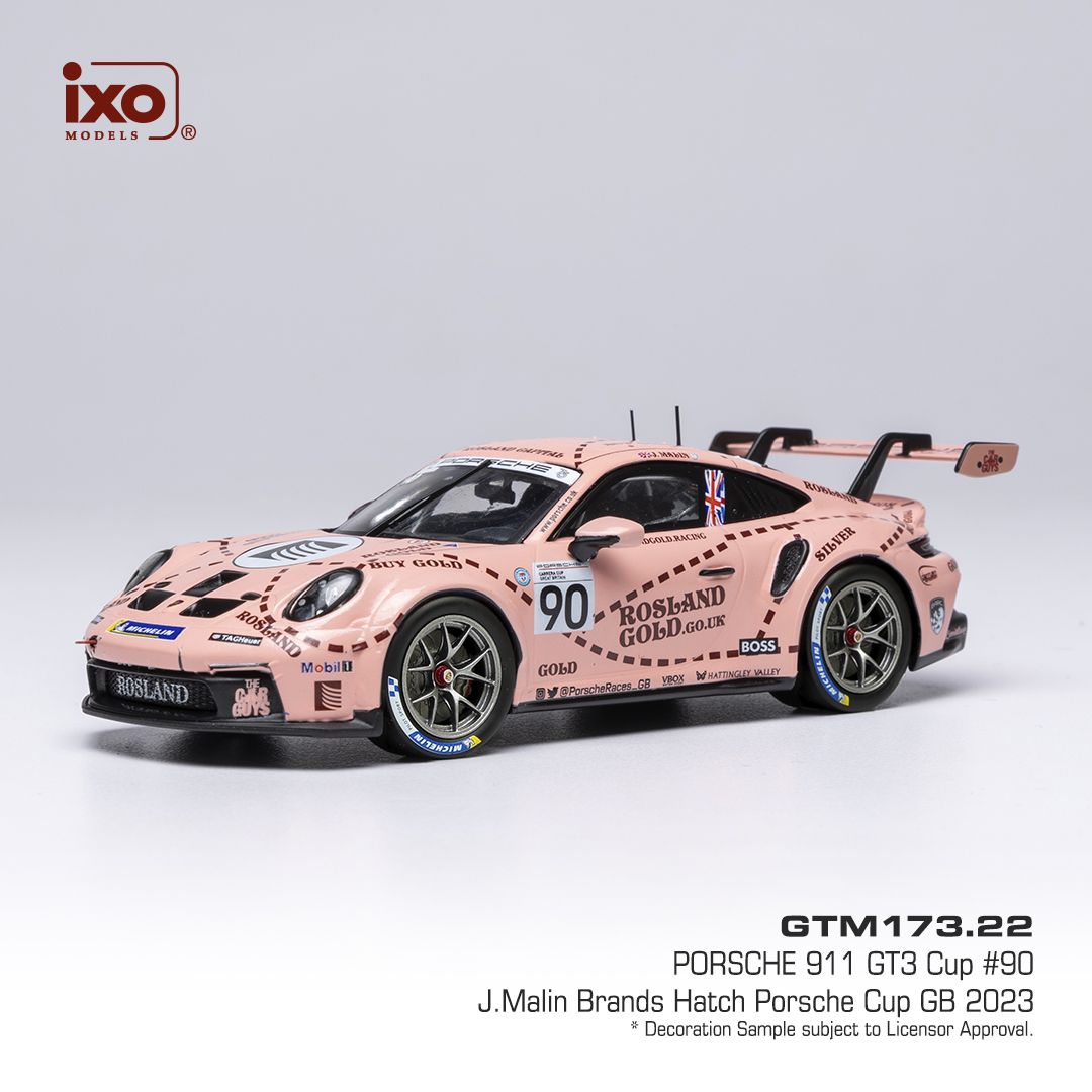 1:43 Ixo - Porsche 911 GT3 Cup (992) Porsche Cup Brands Hatch 2023 #90 J. Malin 1:43 Ixo - Porsche 911 GT3 Cup (992) Porsche Cup Brands Hatch 2023 #90 J. Malin