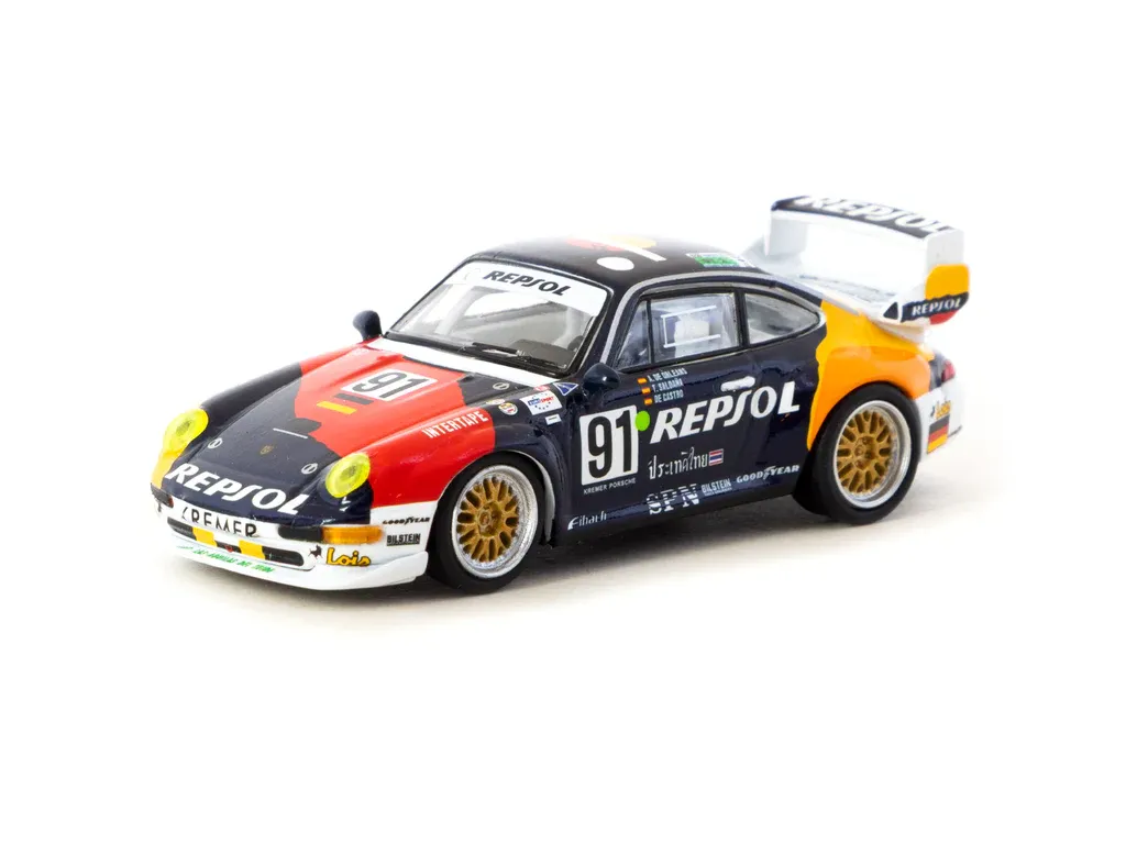 1:64 Tarmac - 1995 Porsche 911 GT2 #91, 24h LE MANS 1995 1:64 Tarmac - 1995 Porsche 911 GT2 #91, 24h LE MANS 1995