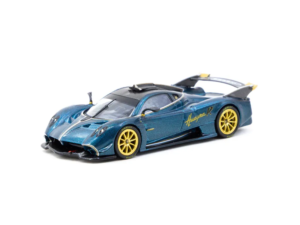 1:64 Tarmac - Pagani Huayra R, turquoise carbon fiber