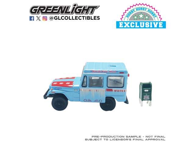 1:64 Greenlight - 1974 Jeep DJ-5 U.S Mail Truck with Mailbox Accessory *Christmas 2025 Limited Edition*