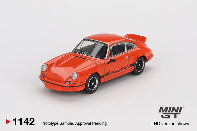 1:64 Mini GT - 1973 Porsche 911 Carrera RS 2.7 Tangerine, red  *Blister packaging* 1:64 Mini GT - 1973 Porsche 911 Carrera RS 2.7 Tangerine, red  *Blister packaging*