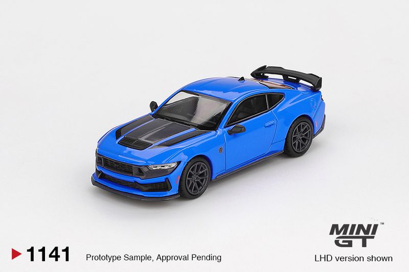 1:64 Mini GT - 2024 Ford Mustang Dark Horse, grabber blue  *Blister packaging* 1:64 Mini GT - 2024 Ford Mustang Dark Horse, grabber blue  *Blister packaging*