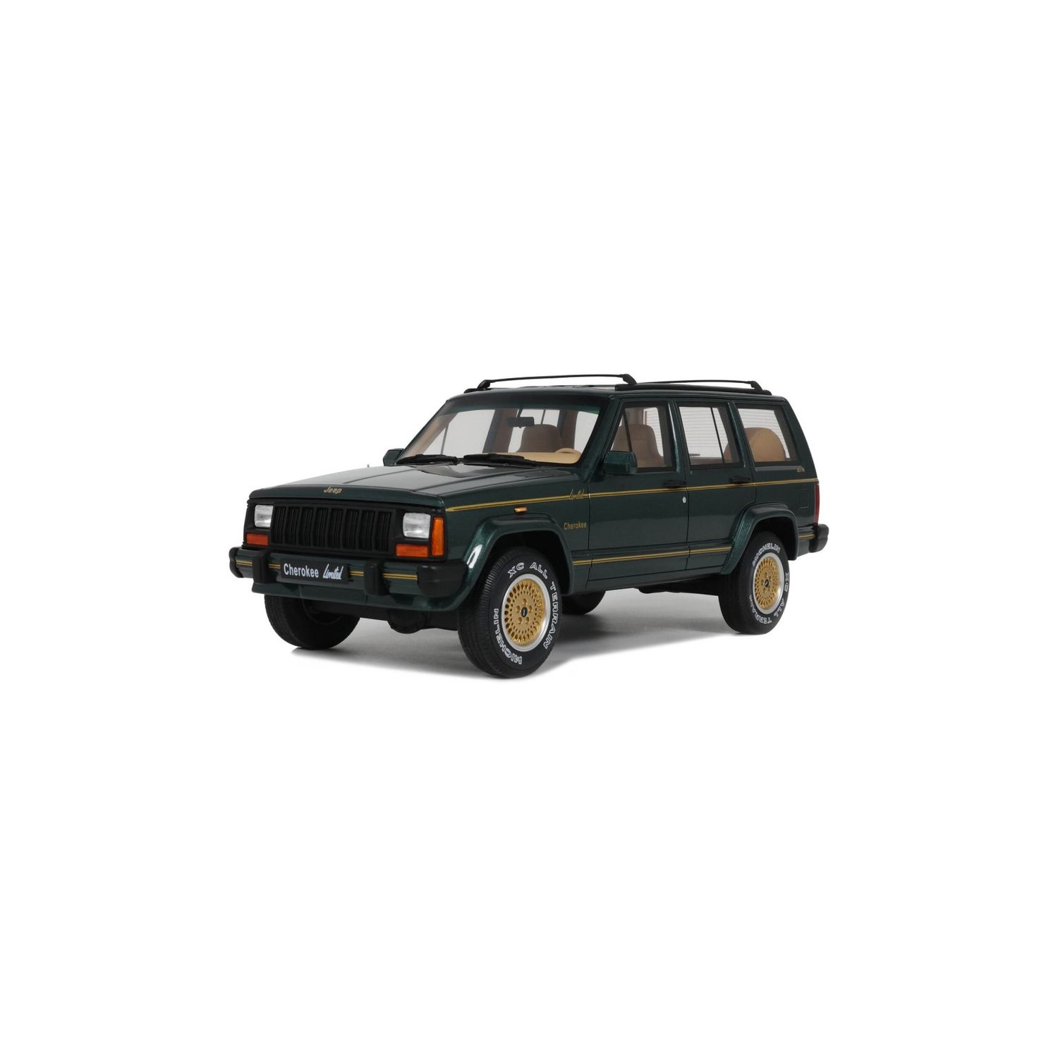 1:18 Otto Mobile - Jeep Cherokee XJ Limited Hunter Green 1995