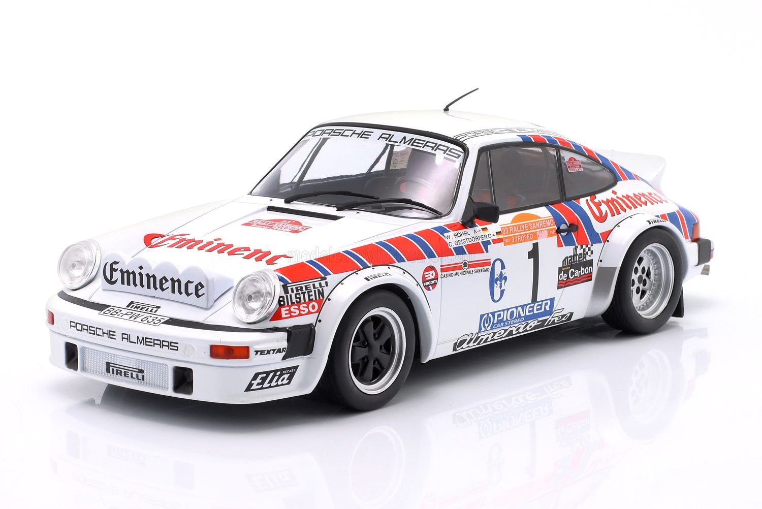 1:18 Werk83 - Porsche 911 SC Team Eminence Gr.4 #1 Rally Sanremo 1981 W. Röhrl - C. Geistdorfer