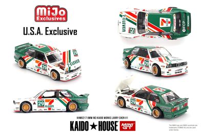 1:64 Mini GT - BMW M3 Kaido Works Larry Chen V1, USA Exclusive