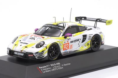 1:43 Ixo - Porsche 911 992 GT3 R Team Manthey Pure Rxcing #92 24h Le Mans 2024 K. Bachler - S. Kitts - N. Malykhin - J. Sturm 1:43 Ixo - Porsche 911 992 GT3 R Team Manthey Pure Rxcing #92 24h Le Mans 2024 K. Bachler - S. Kitts - N. Malykhin - J. Sturm