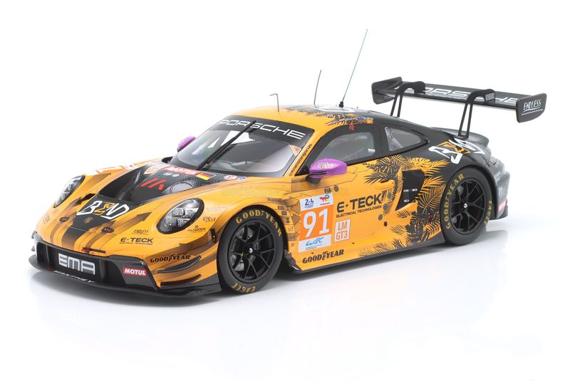1:18 Ixo - Porsche 911 992 GT3 R Team Manthey EMA #91  Winner LMGT3 Class 24h Le Mans 2024 R. Lietz - M. Schuring - Y. Shahin