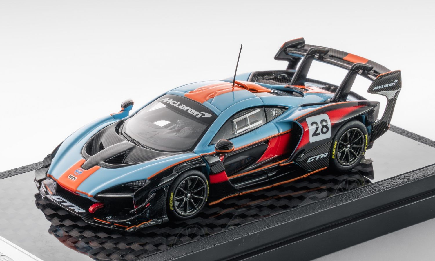 1:64 LCD Models - 2021 McLaren Senna GTR #28 Gulf Racing