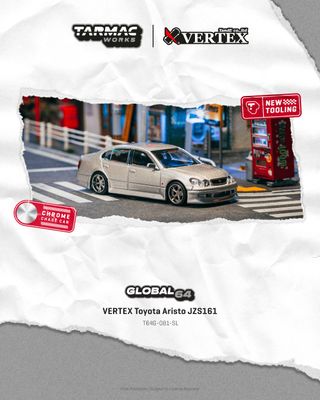 1:64 Tarmac - Vertex Toyota Aristo JZS161, silver