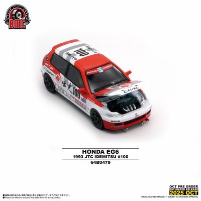 1:64 BM Creations - 1993 Honda Civic EG6 #100 (RHD) JTC Idemitsu