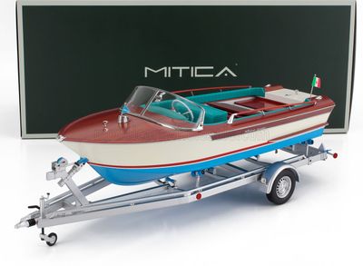 1:18 Mitica Diecast - 1966 Riva Junior Motorboot Blau 1:18 Mitica Diecast - 1966 Riva Junior Motorboot Blau