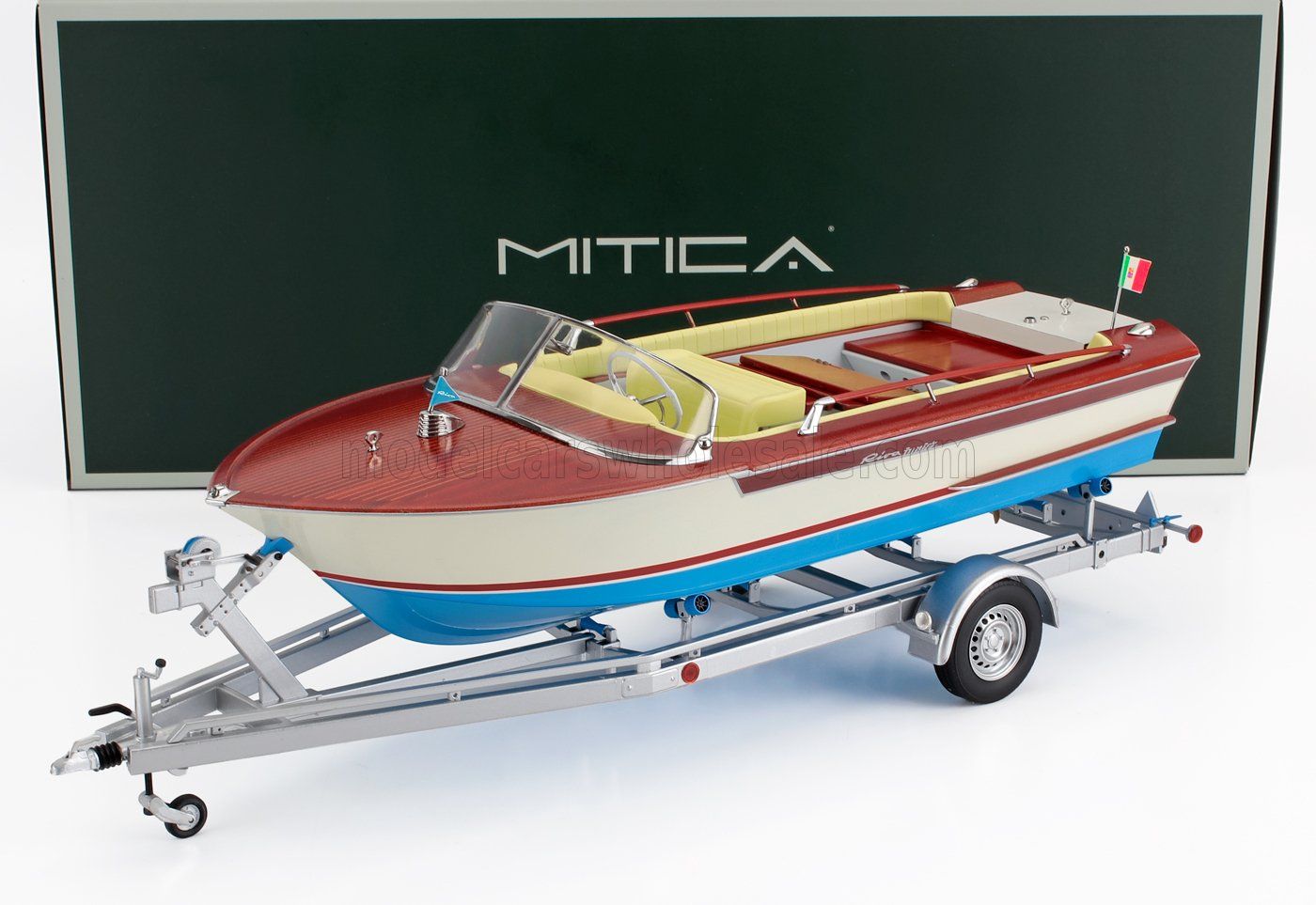 1:18 Mitica Diecast - 1966 Riva Junior Motorboot Blau