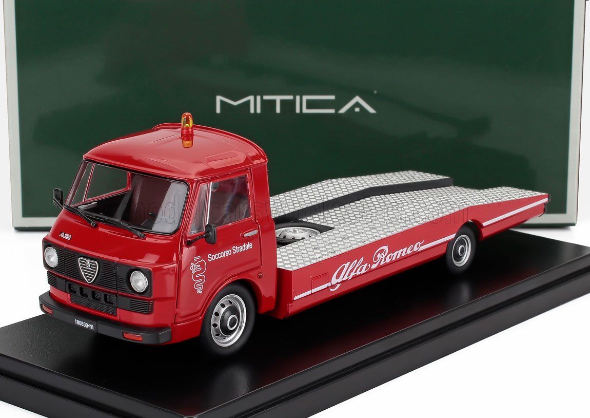 1:43 Mitica Diecast - 1967 Alfa Romeo A12 (F12) Autotransporter Red