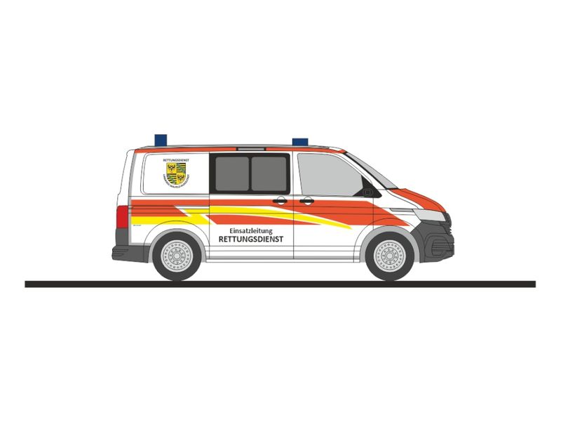 1:87 Rietze - VW T6.1, Einsatzleitung Rettungsdienst Saalfeld - Rudolstadt
