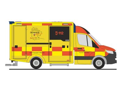 1:87 Rietze - Wietmarscher Ambulanzfahrzeuge Design RTW, 2018, FW Cottbus