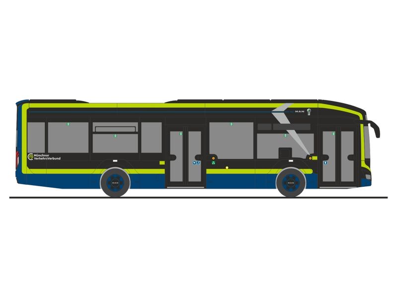 1:87 Rietze - MAN Lions City 12 E, MVV - Geldhauser