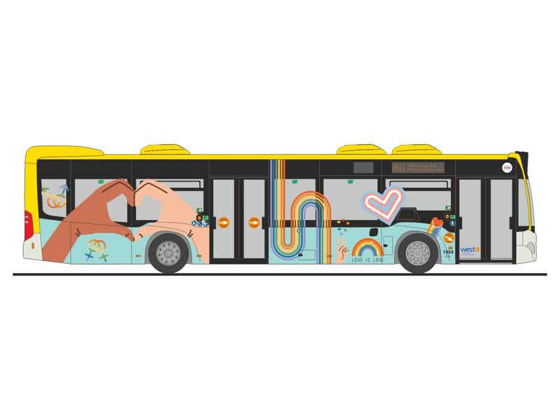 1:87 Rietze - Mercedes Citaro, 2015, WestVerkehr Geilenkirchen - Pride Bus