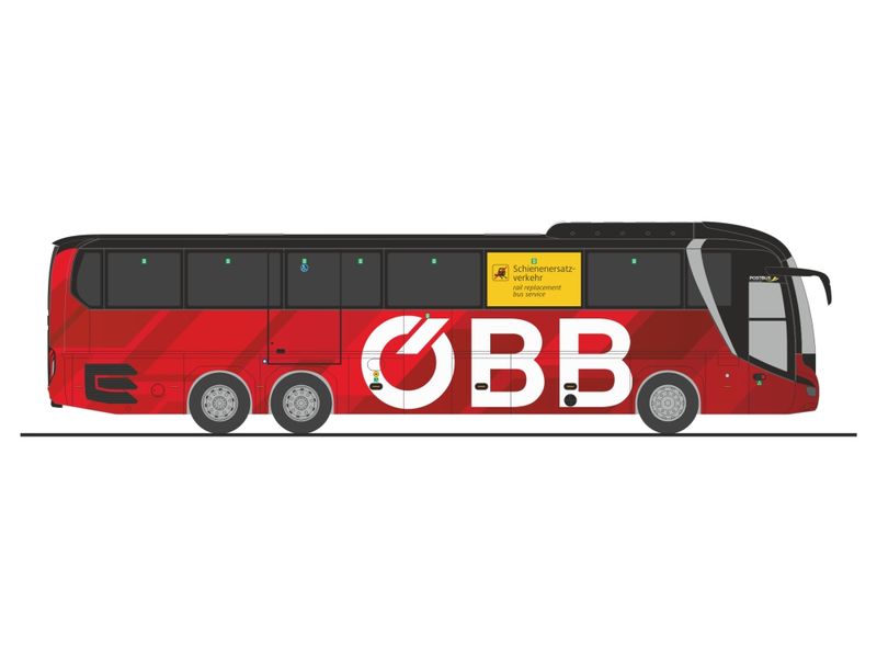 1:87 Rietze - MAN Lions Coach L, 2017, ÖBB Postbus - SEV (AT)