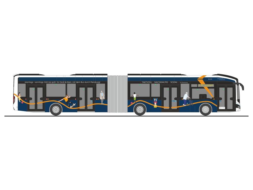 1:87 Rietze - MAN Lions City 18 E, Aktiv Bus Flensburg