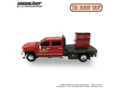 1:64 Greenlight - 2016 Chevrolet Silverado 3500HD Dually Flatbed with Tool Cabinet *The Hobby Shop Series 17* 1:64 Greenlight - 2016 Chevrolet Silverado 3500HD Dually Flatbed with Tool Cabinet *The Hobby Shop Series 17*