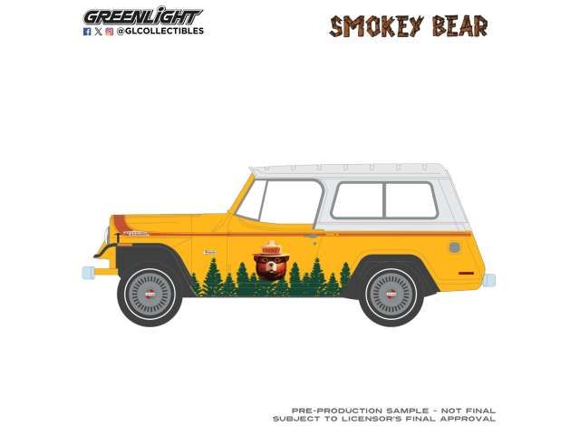 1:64 Greenlight - 1971 Jeep Jeepster Commando, Trees Are Wonderful Friends *Smokey Bear Series 5* 1:64 Greenlight - 1971 Jeep Jeepster Commando, Trees Are Wonderful Friends *Smokey Bear Series 5*