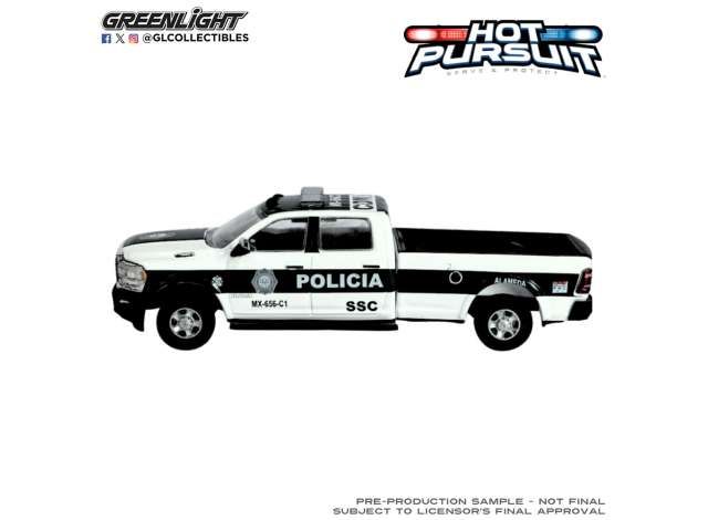 1:64 Greenlight - 2019 Ram 1500 SSC Mexico City Police *Hot Pursuit Series 48* 1:64 Greenlight - 2019 Ram 1500 SSC Mexico City Police *Hot Pursuit Series 48*