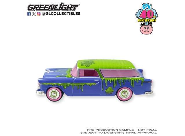 1:64 Greenlight - 1955 Chevrolet Nomad, Leaky Lindsay 40th Anniversary *Garbage Pail Kids Series 9* 1:64 Greenlight - 1955 Chevrolet Nomad, Leaky Lindsay 40th Anniversary *Garbage Pail Kids Series 9*