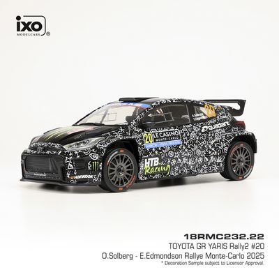 1:18 Ixo - Toyota GR Yaris Rally2 WRC #20 Rally Monte Carlo O.Solberg E.Edmondson